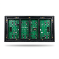 Modul Layar LED P10 DIP Dua Warna Merah Hijau Tahan Air Luar Ruangan Kecerahan Tinggi 320x160mm Panel Tanda Bergulir untuk Etalase Toko