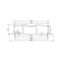 Caja de Control de Aluminio Extruido 6063-T5 de Fábrica, 129x29x150mm, Anodizado Plateado, con Bridas de Montaje, Caja para Proyectos Industriales IP54