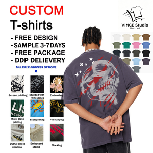 High Quality Casual Fabric <b>Plain</b> acid washed <b>Tshirt</b> Durable Premium <b>White</b> Men's vintage T-shirt Classic Crew Neck t shirt - Product Image 3