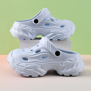 <b>Clogs</b> Women Summer Outdoor EVA Thick Sole Anti Slip Breathable Light Blue Crocs Shoes 35-45 - Product Image 1