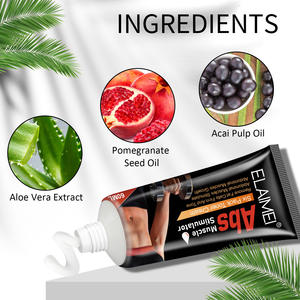 Göbek kadınlar ve erkekler için selülit temizleme kremi yağ yakıcı altı paketi Abs kas stimülatörü kremler - Product Image 4