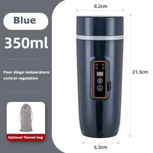 กาต้มน้ำพกพา 12v/24v สำหรับรถบรรทุก รถยนต์ กาต้มกาแฟ ควบคุมแบบดิจิตอล ใช้งานกลางแจ้งได้ กาต้มน้ำไร้สาย - Product Image 2