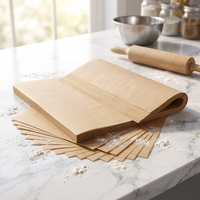 Papier sulfurisé double face en silicone, prédécoupé, écologique, non blanchi, qualité alimentaire supérieure, imperméable, résistant à la graisse et antiadhésif pour la cuisson du pain