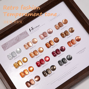 AILANUO 15 Couleurs Set 5d Cat Eye Gel Polish Galaxy Gel Private Label OEM Private Label 3d Cat Eye Color Gel Nail Polish - Product Image 5