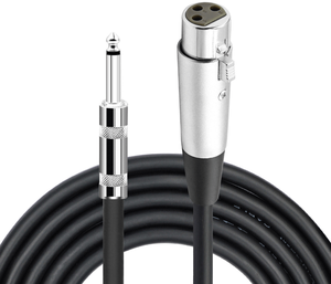 Câble audio microphone personnalisé 1/4'' <span class=keywords><strong>Trs</strong></span> m 6,35 mm Aux stéréo angle droit 3 broches Xlr femelle mâle vers 6,35 Ts <span class=keywords><strong>mono</strong></span> 1/4 <span class=keywords><strong>jack</strong></span> mâle en PVC - Product Image 2