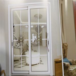 דלת הזזה חסינת אש עם סורגים וזכוכית כפולה, מבנה אלומיניום, בעלת תקן ISO9001 - Product Image 5