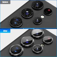 Protector de Pantalla para Lente de Cámara Transparente, Ultrafino, Impermeable, Fácil de Instalar, Vidrio Templado 3D de 0.33mm para S23 Ultra S23
