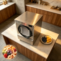 Huisgebruik Desktop Vriesdroogapparaat Compacte Voedseldroger 20kg/u Multifunctionele Droogunit