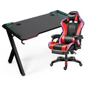 Silla <span class=keywords><strong>Gamer</strong></span> Con <span class=keywords><strong>Luces</strong></span> <span class=keywords><strong>LED</strong></span> Pink Racing Chairs Cadeira De Jogos Silla <span class=keywords><strong>Gamer</strong></span> Rgb Rosa Masaje Juego De Silla Y Mesa - Product Image 2