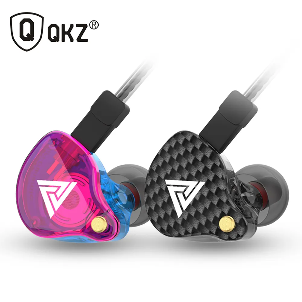 QKZ VK4 — écouteurs filaires colorés, d'origine, oreillettes DD, casque d'écoute hi-fi, basses, bruit, annulqkz VK4, câble de remplacement