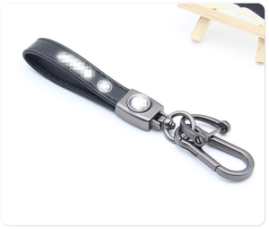 Handmade cao cấp Kim Loại Keychain da xe Keyring với vật liệu hợp kim Logo hiện nay phụ kiện người đàn ông người phụ nữ xe thương hiệu Keychain - Product Image 5