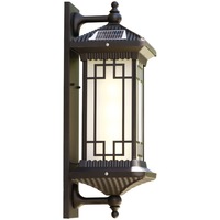 Lampe murale solaire en aluminium pour fenêtre, étanche IP65, moderne, extérieure, nouveau style chinois, pour jardin, terrasse, couloir, portail