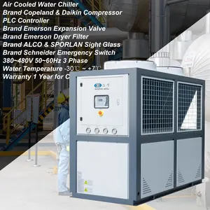 Trade Price 5 HP Industrial Air-Cooled Chiller New With Pump Compressor Engine For Chilling Equipment Cooling