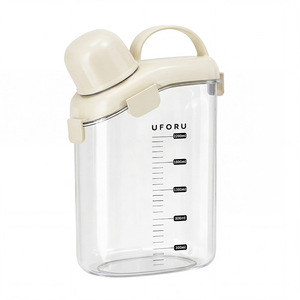 Handheld Airtight <b>Container</b> Food Grade Transparent <b>Plastic</b> Kitchen Dry Goods Moisture Proof Storage Rectangle Clip On <b>Lid</b> - Product Image 2