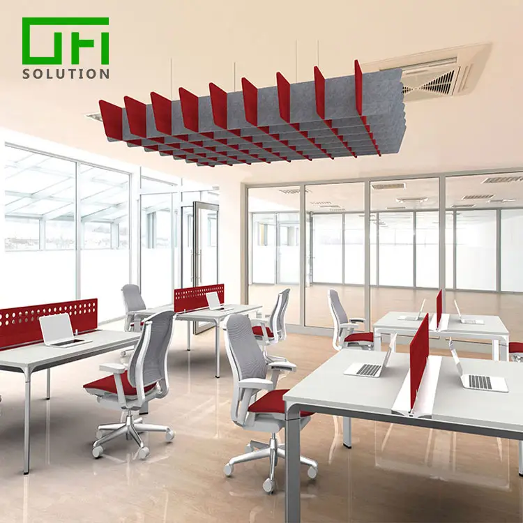Reducing Noise PET Acoustic Panels Sound Proof Board Panels Polyester Acoustic Ceiling System
