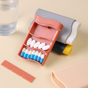 2025 nouveau Portable ABS matériel <span class=keywords><strong>pilulier</strong></span> en plastique <span class=keywords><strong>pilulier</strong></span> mode Portable tablette <span class=keywords><strong>pilulier</strong></span> distributeur - Product Image 5