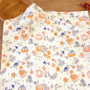 Nouvelle serviette d'emmaillotage pour bébé printemps-été 2026, fine gaze de coton de bambou, 120x120cm, paquet pour salle d'accouchement, housse simple - Product Image 5