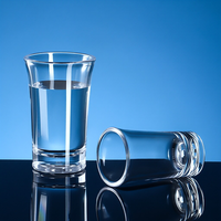 Verre à shot incassable en plastique PC rigide de 1 oz avec logo personnalisé pour les fêtes et les événements