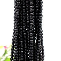 Perles Rondes d'Imitation en Plastique ABS Noires en Vrac pour Fabrication de Bracelets, Bijoux et Sacs