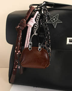 Borsa a catena a cinque punte con ciondolo a forma di stella intrecciata con ciondolo in corda di lusso leggero e alla moda - Product Image 3