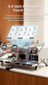 T&Z KT3-3 Cafetera Espresso Comercial Semiautomática de 3 Grupos con Garantía de 1 Año, Caldera Múltiple, Pre-KT3-3 Electrónica - Product Image 1