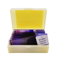 15Pcs Hematology Prepared Slides Blood Smear Prepared Slides