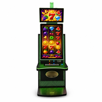 Bornes d'arcade incurvées 4K de 43 pouces avec écran tactile 10 points, moniteur supérieur de 24 pouces et éclairage LED RGB en métal