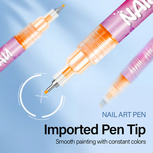 قلم الرسم المغناطيسي للأظافر من ODM 12 قطعة قلم طلاء تزيين الأظافر مقاوم للماء وسريع الجفاف رسم الأظافر على الجدران - Product Image 6