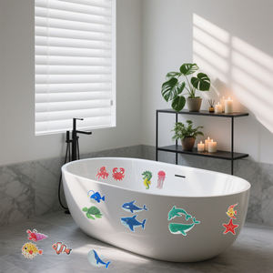 Adesivi Antiscivolo Rinforzati in EVA Xuri per Vasca da Bagno e Pavimento del Bagno, Adesivi Antiscivolo per Bambini per Doccia e Vasca - Product Image 6