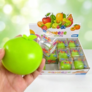 Juguete Blandito de Manzana Verde, Bloques de Construcción Moldeables de TPR, Bola Antiestrés de Compresión Lenta para Niños y Adultos, Alivio del Estrés - Product Image 2