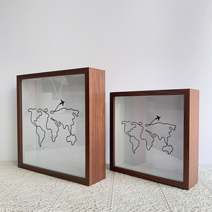 Boîte de rangement pour photos et souvenirs avec carte du <span class=keywords><strong>monde</strong></span> Shadow Box - Product Image 2