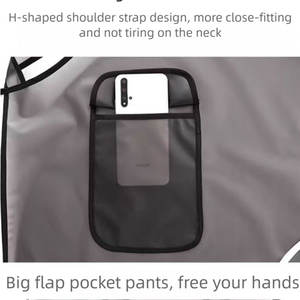 Babero sin mangas de TPU impermeable de diseño personalizado, <span class=keywords><strong>ropa</strong></span> de trabajo a prueba de aceite y sin <span class=keywords><strong>lavar</strong></span> <span class=keywords><strong>para</strong></span> cocina, hogar, piscina, barbería, barbacoa, hombres y mujeres - Product Image 4