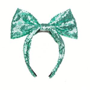 Wholesale Halloween Mouse Ears Sequin Bow Headband Cartoon Design Girls Bat Kids <b>Hair</b> <b>Accessories</b> One Size Fits All - Product Image 6