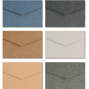 <span class=keywords><strong>Lettre</strong></span> de carte d'invitation vintage de 22x11cm, <span class=keywords><strong>enveloppe</strong></span> portefeuille kraft colorée en papier imitation daim pour utilisation en cadeau - Product Image 5