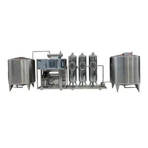 1T/H 3T/H Pure Water Making Filer Machines Complete Production Line Set Of Pure Water