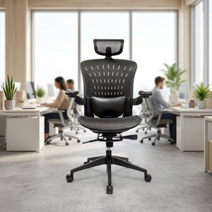 Chaise pivotante de direction en maille réglable-Utilisation commerciale - Product Image 1