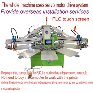 Tự Động 4 Màu 10 Trạm Màn Hình In Thiết Bị Với Flash Máy Sấy - Product Image 2