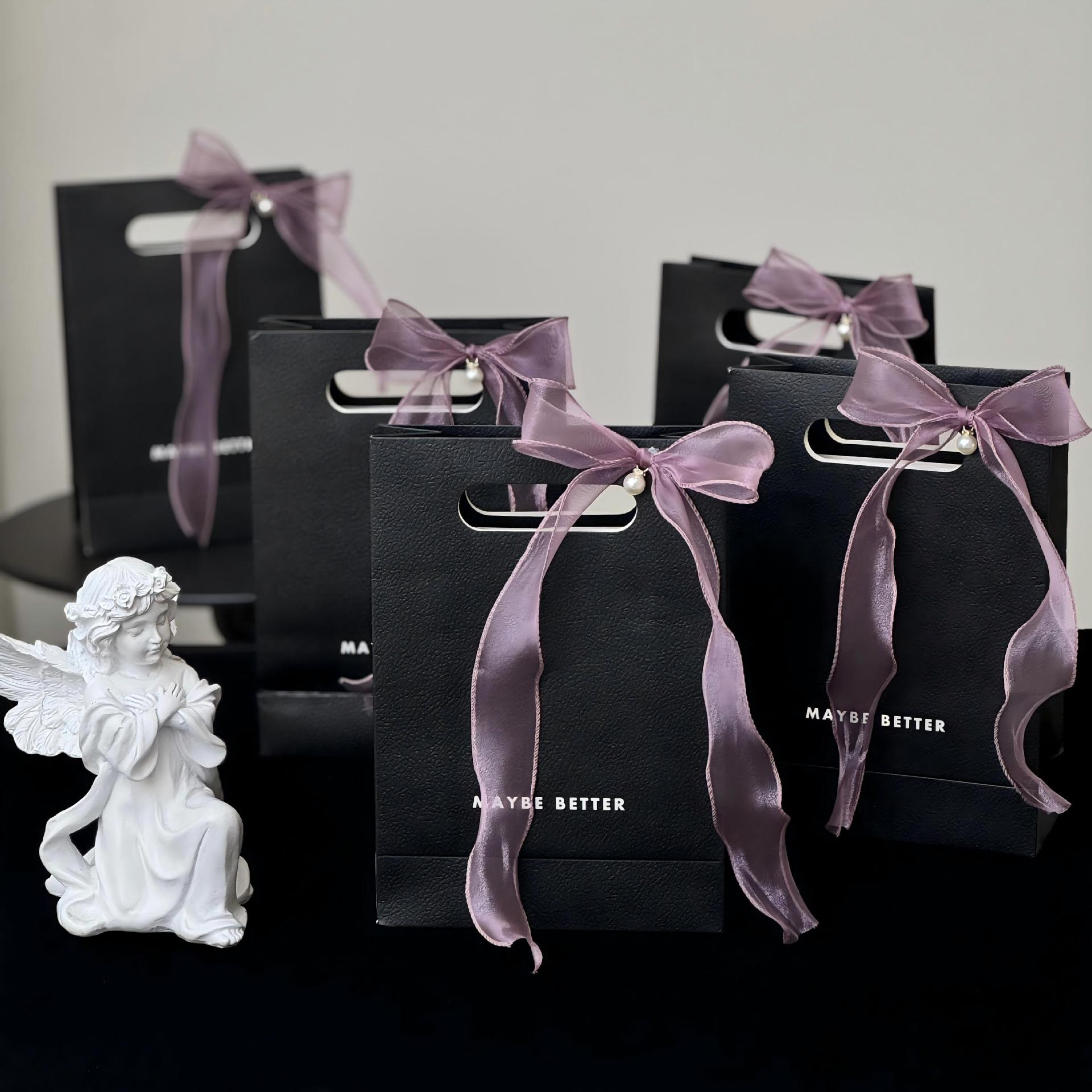 Sacchetto regalo singolo + fiocco decorativo