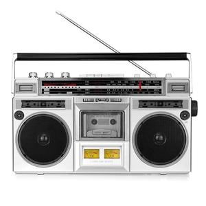Boombox rétro haute puissance personnalisé avec lecteur de cassettes, enregistreur, <span class=keywords><strong>radio</strong></span> multibandes AM <span class=keywords><strong>FM</strong></span> SW, lecture BT TF USB et compteurs VU - Product Image 5