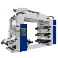 Machine d'impression flexographique avec fonction d'impression et de découpe intégrée en option, impression sur papier en bobine