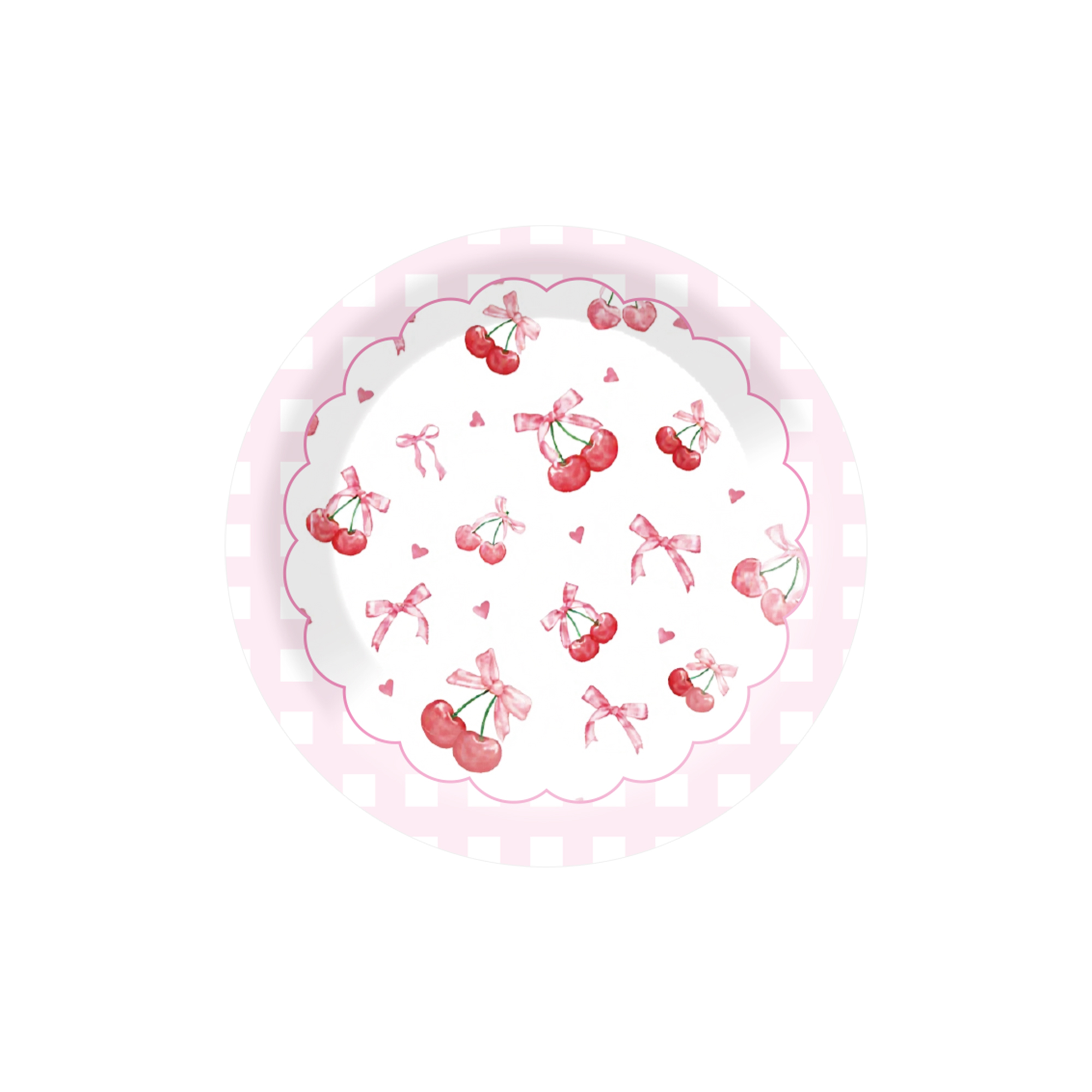 Assiette en carton de 7 pouces * 8 pièces