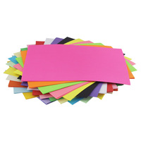 Papier de bureau de haute qualité 70 g/m² 80 g/m² 100 feuilles Papier uni coloré Papier cartonné coloré Format A4