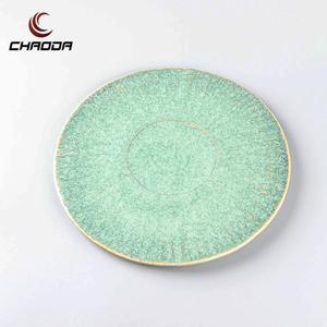 Vente en gros de vaisselle <span class=keywords><strong>d</strong></span>'hôtel en céramique pour restaurant à thème, ensemble <span class=keywords><strong>d</strong></span>'assiettes en céramique pour buffet, plateau de service à sushi rond en porcelaine - Product Image 2