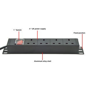 Prise d'extension de multiprise de table PDU à 4 ports 3250W SPD Protection contre les surtensions avec interrupteur marche/arrêt et câble d'alimentation - Product Image 5