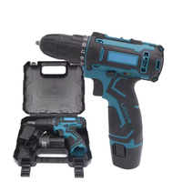 Vente directe d'usine Mini perceuse Perceuse sans fil avec fonction d'impact Mandrin sans clé avec chargeur de batterie Ensemble d'outils électriques 21V OEM