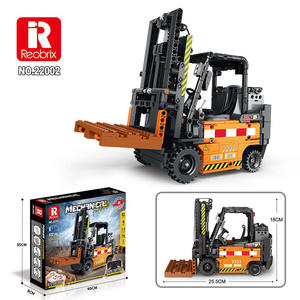Reobrix 22002 Série Ingénierie Chariot élévateur 722 pièces Modèle de blocs de construction Jouet éducatif technique Cadeau de festival - Product Image 6