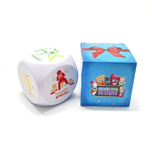 ลูกบาศก์โฟม PU แก้เครียดของเล่นตามสั่งพิมพ์ลายเวทมนต์พร้อมคำภาษาอังกฤษหกด้าน - Product Image 3