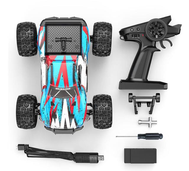 HOT MJX Hyper Go 16208 Monster Truck 2.4G 1/16 Brushless RC Car Hobby Vehicle 68KMH High-Speed Off-Road Truggy Cars