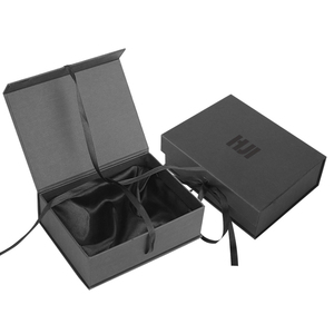 Tùy Chỉnh Sang Trọng Matte Đen Magnetic Satin Lót Chèn Tóc Giả Hộp Đồ Trang Sức Bao Bì Hộp Quà Tặng Đồ Trang Sức Với Satin Bên Trong - Product Image 6