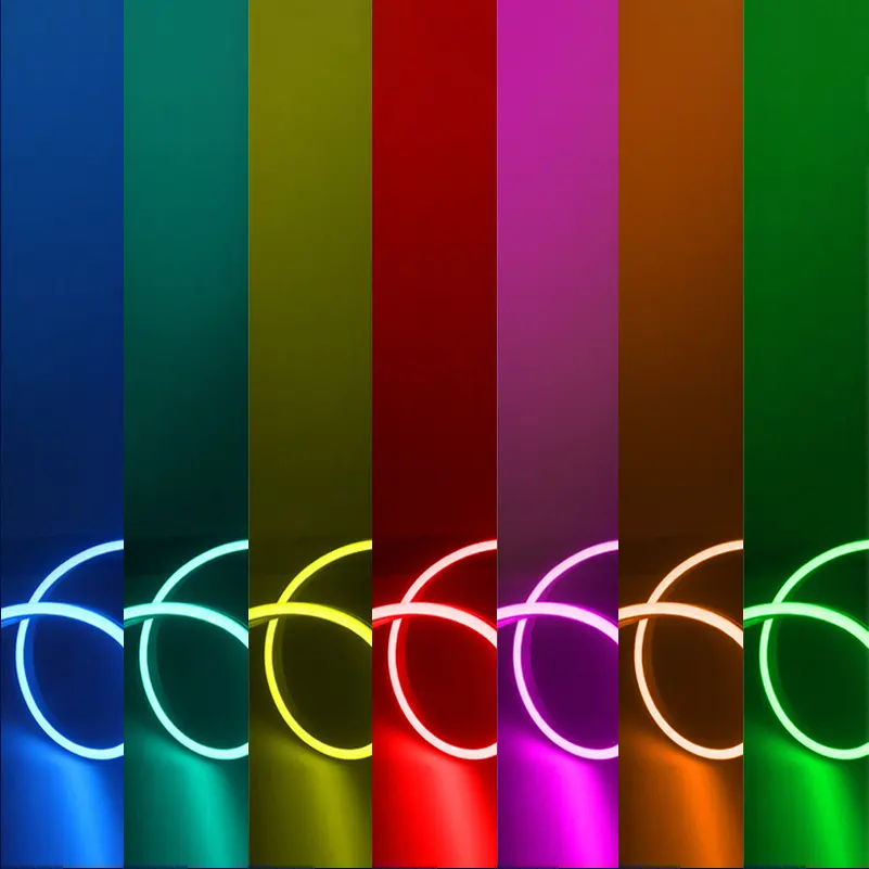 LED 스트립 자체 접착 야외 장식 분위기 라이트 스트립 방수 광고 라이트 스트립 유연한 실리콘 RGB
